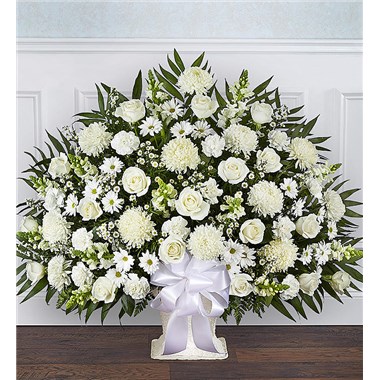 Heartfelt Tribute™ Floor Basket- White